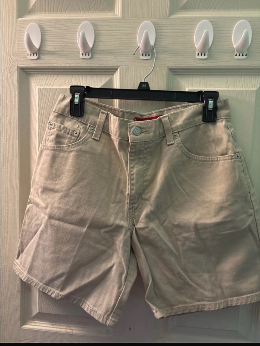 Levi's Women's Beige/Tan High-Rise Casual Shorts - Picture 1 of 7